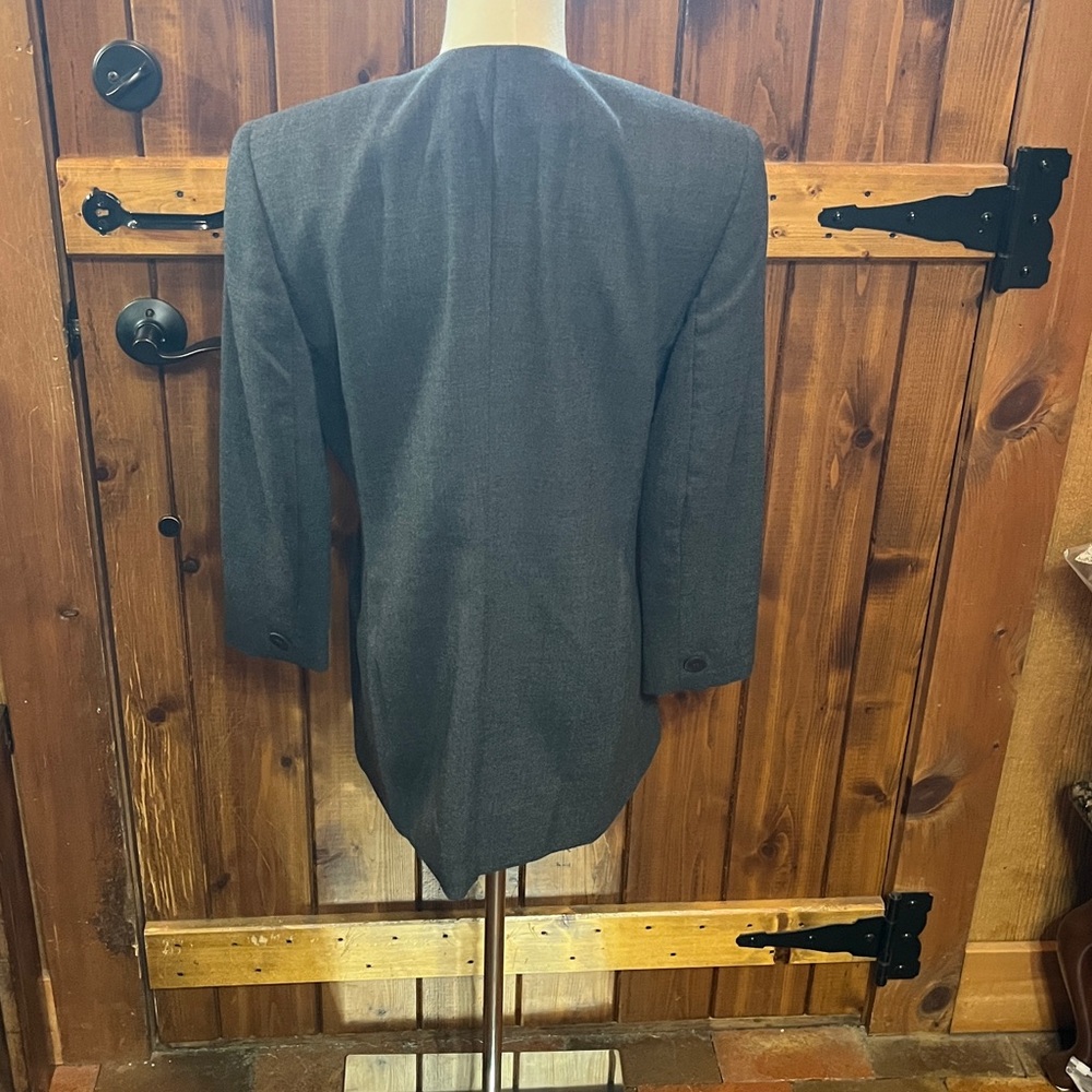 Rena Rowan for Saville grey blazer 10 Petite gray blazer 1230 - Picture 3 of 4